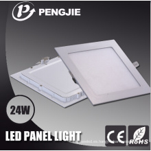 Luz de panel blanca cuadrada de 24W LED para interior con CE